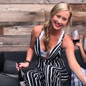 Nanamacs black and white jumpsuit